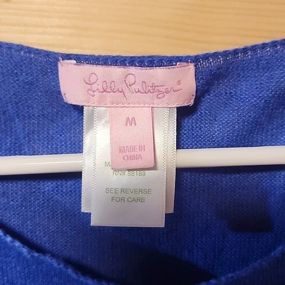 Women's Blue Long Sleeve Top - Picture 2 of 7